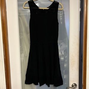 Cynthia Rowley black knit midi-dress